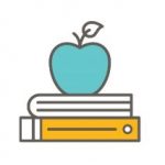 apple and books icon